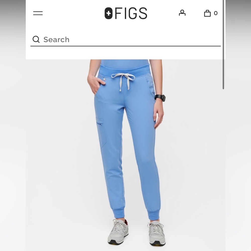 Figs Blue Track Pants